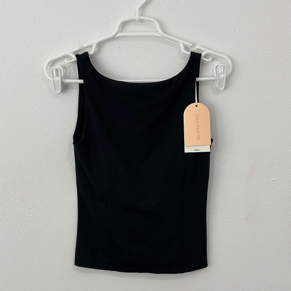 Blogilates Women's Boatneck Crisscross Tank Top - Black - Picture 8 of 11